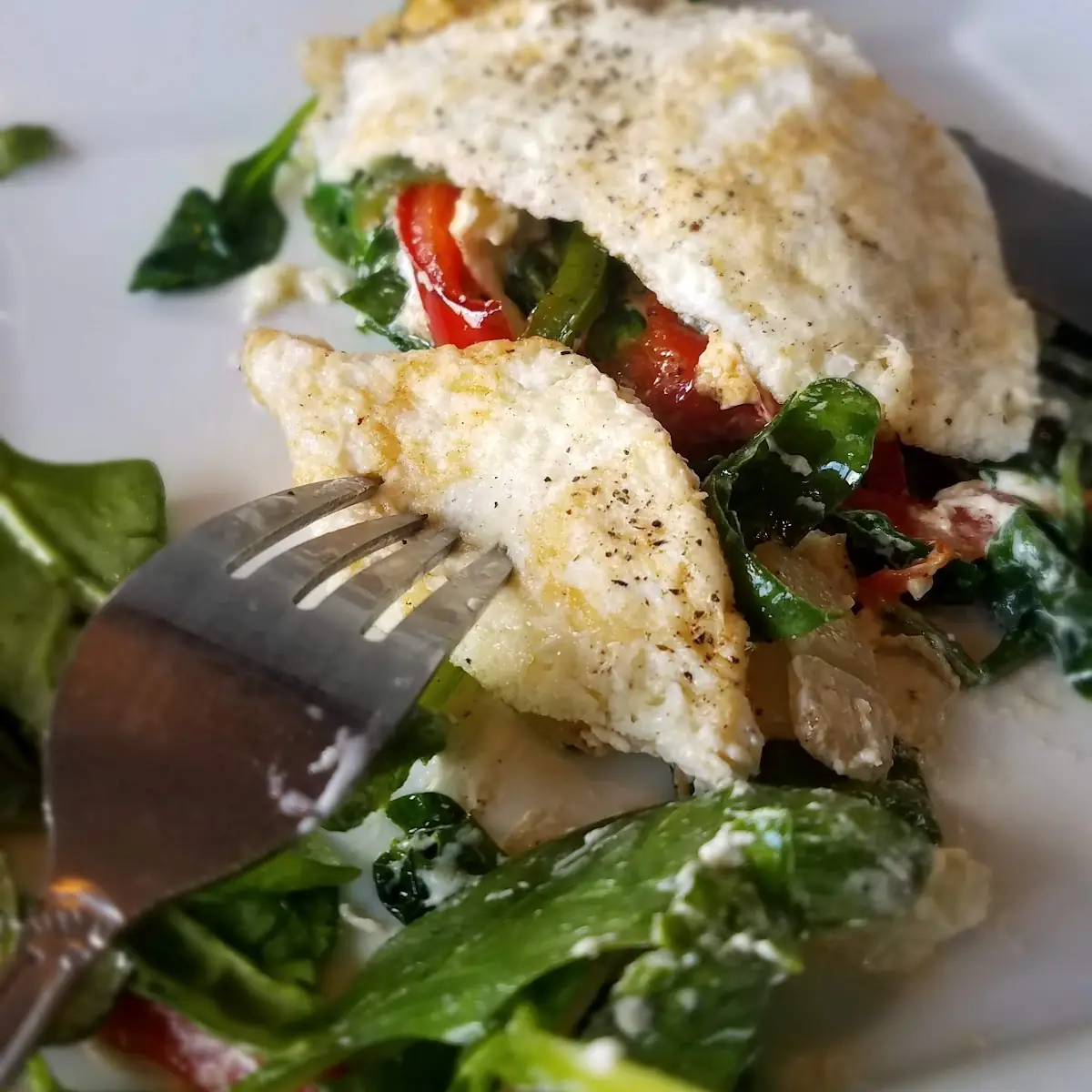 Eggwhite Veggie Omelette