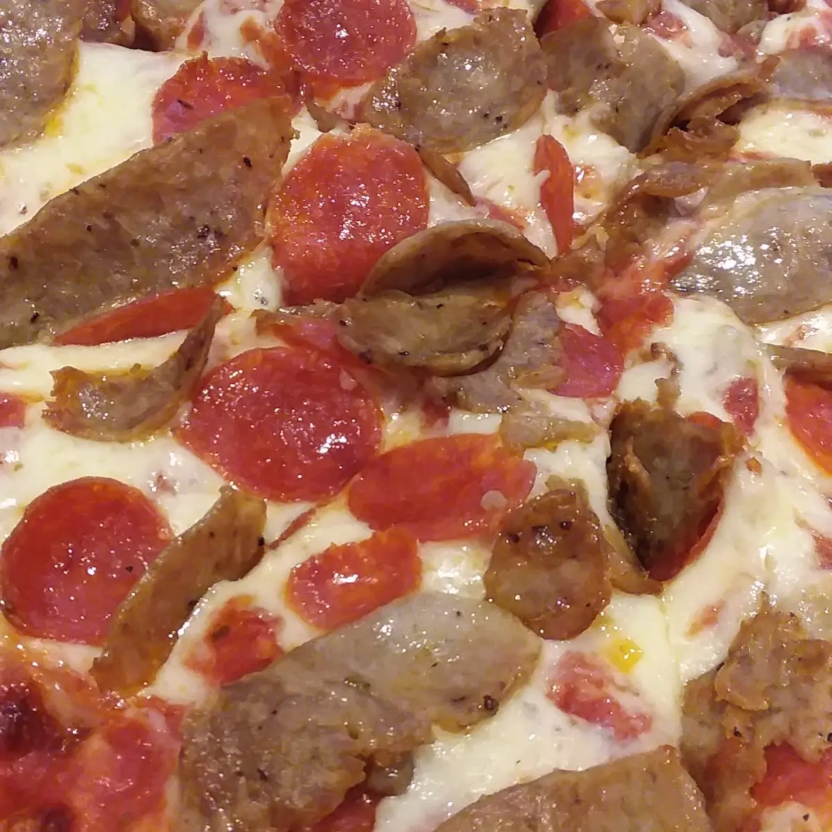 Pepperoni and Sausage Pizza