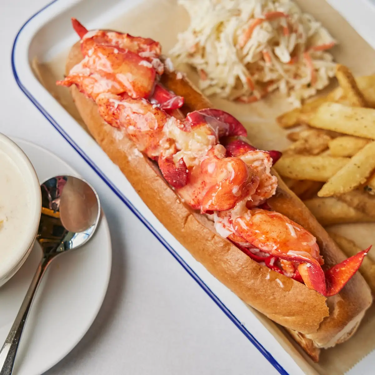 Warm Buttered Lobster Roll and Fries