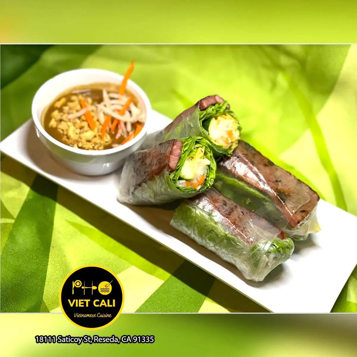 Fresh Chicken Spring Rolls
