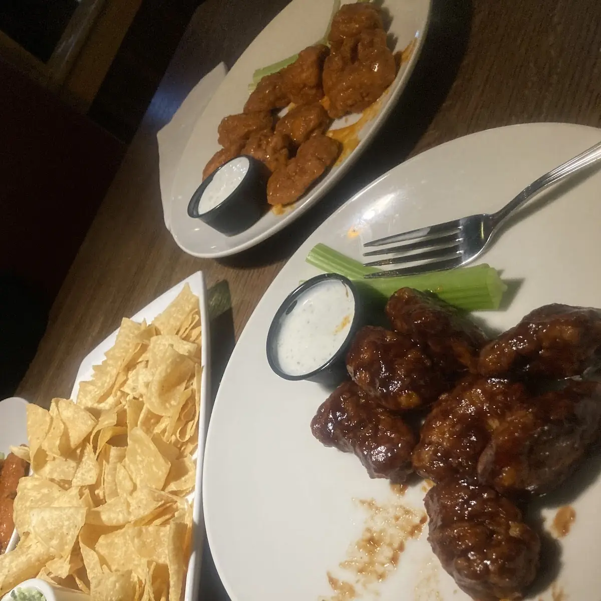Spinach Artichoke Dip Buffalo Wings BBQ Wings