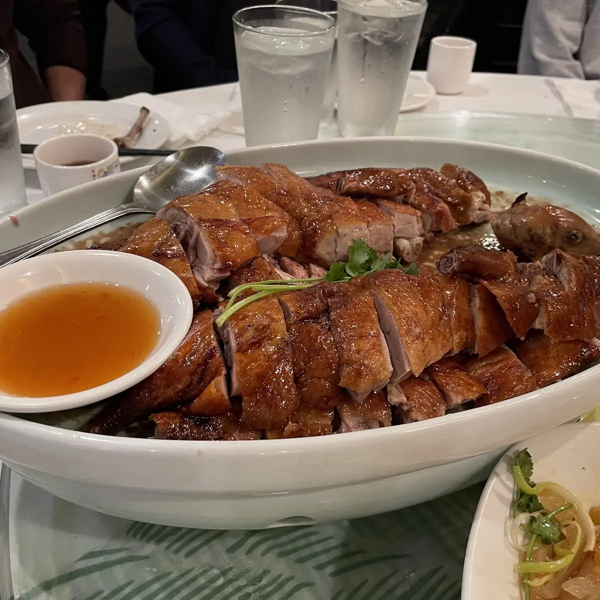 Roasted Duck with Dipping Sauce