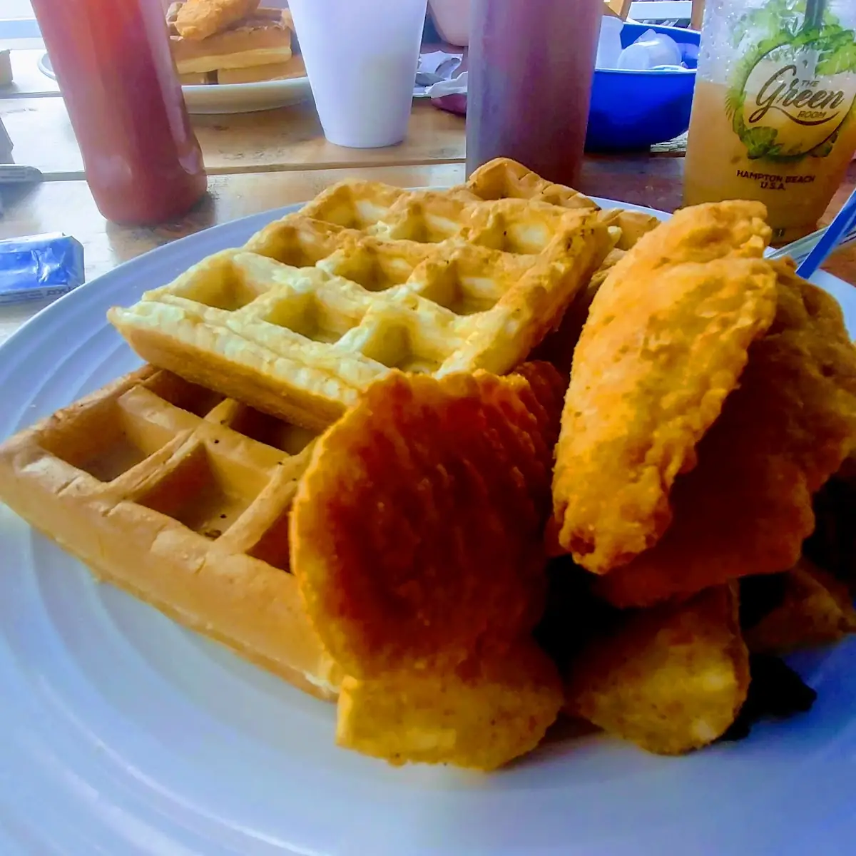 Chicken & Waffles with Home Fries