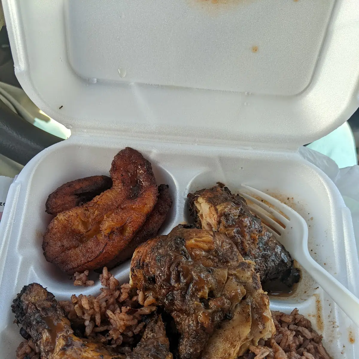 Curry Goat Oxtail Jerk Chicken