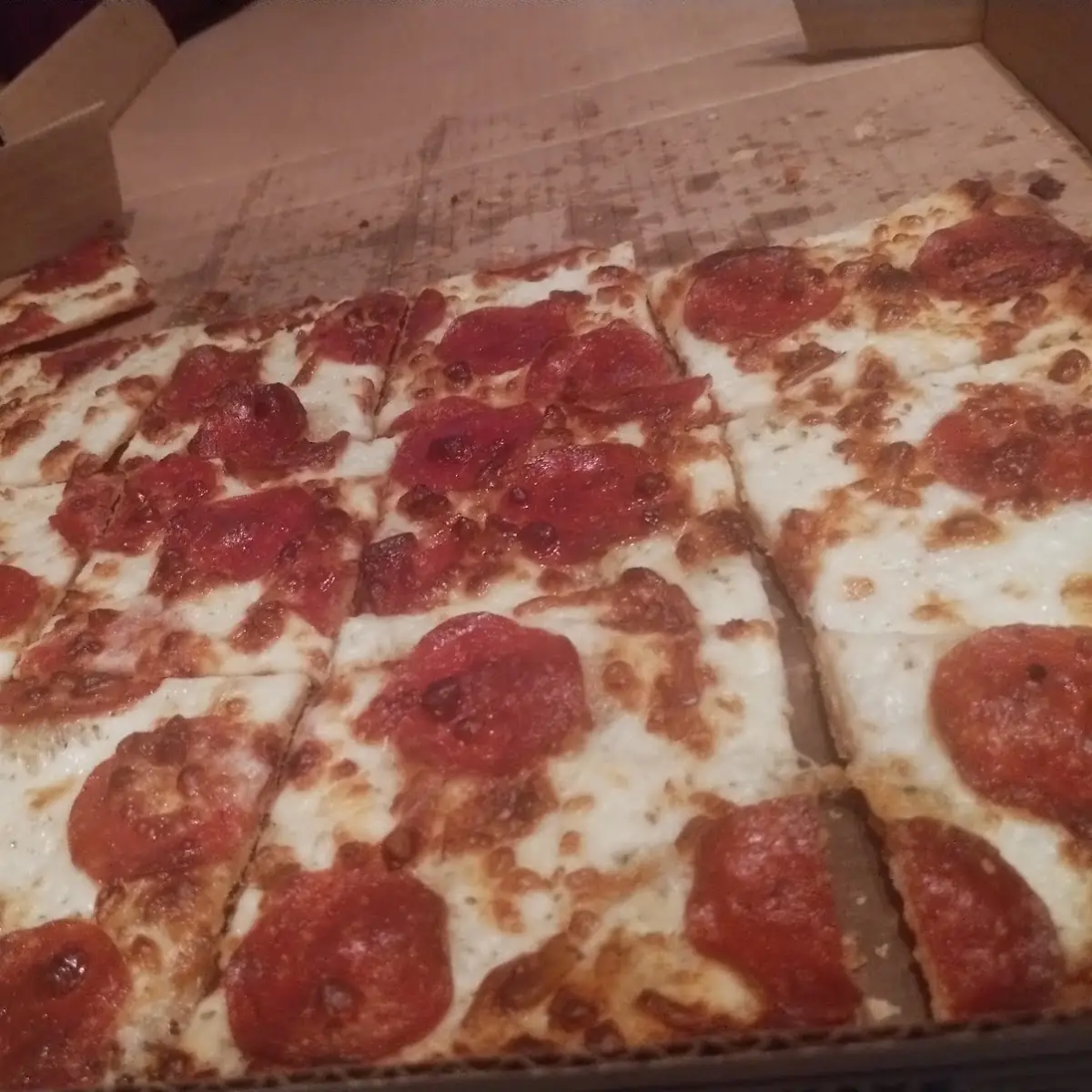 Thin Crust Cheese and Pepperoni Pizza