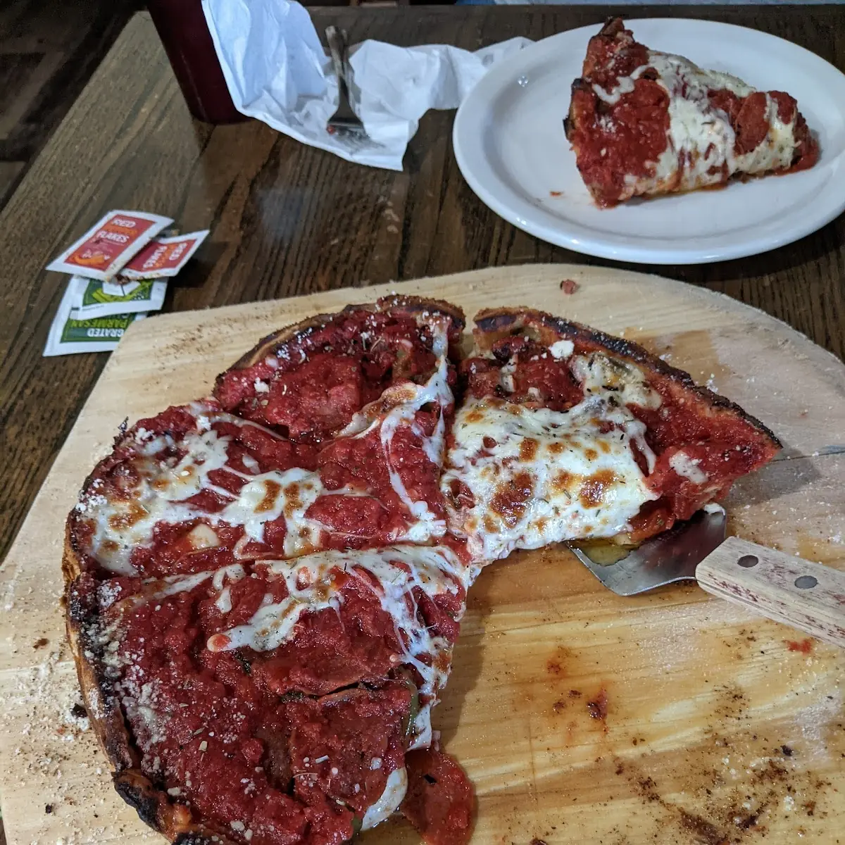 Deep Dish Pepperoni Pizza
