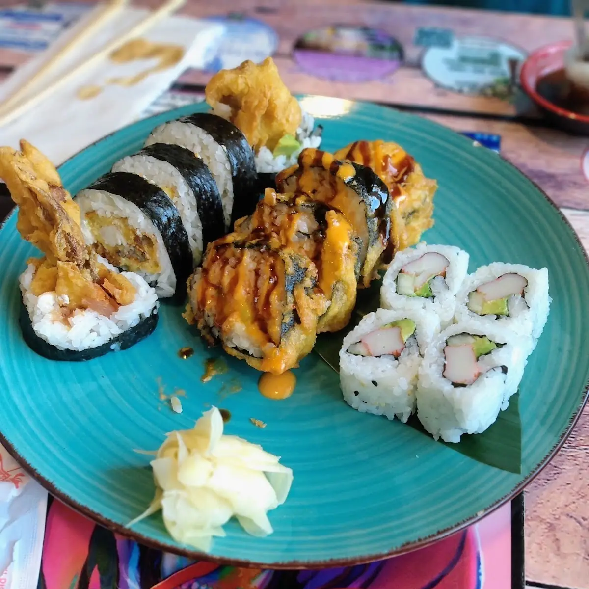 Tarantula Roll Spicy Salmon Roll California Roll
