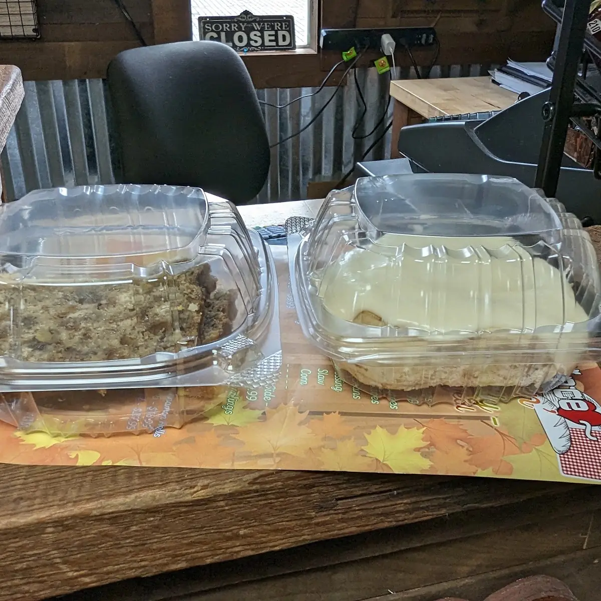 Banana Nut Bread and Cinnamon Roll with Frosting