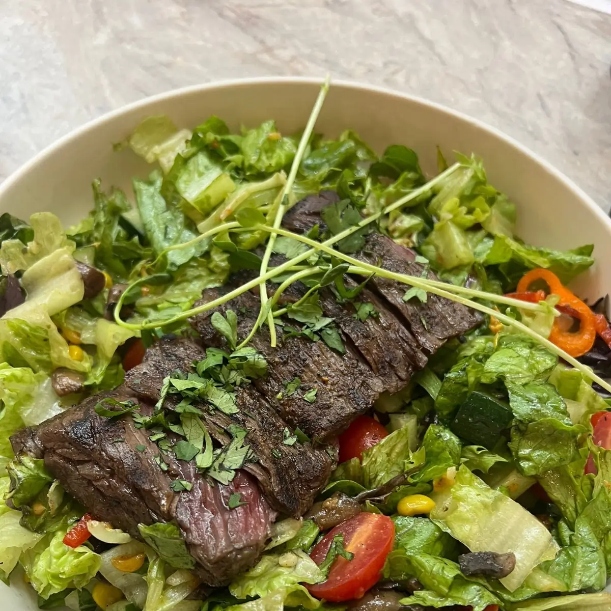 Skirt Steak Salad