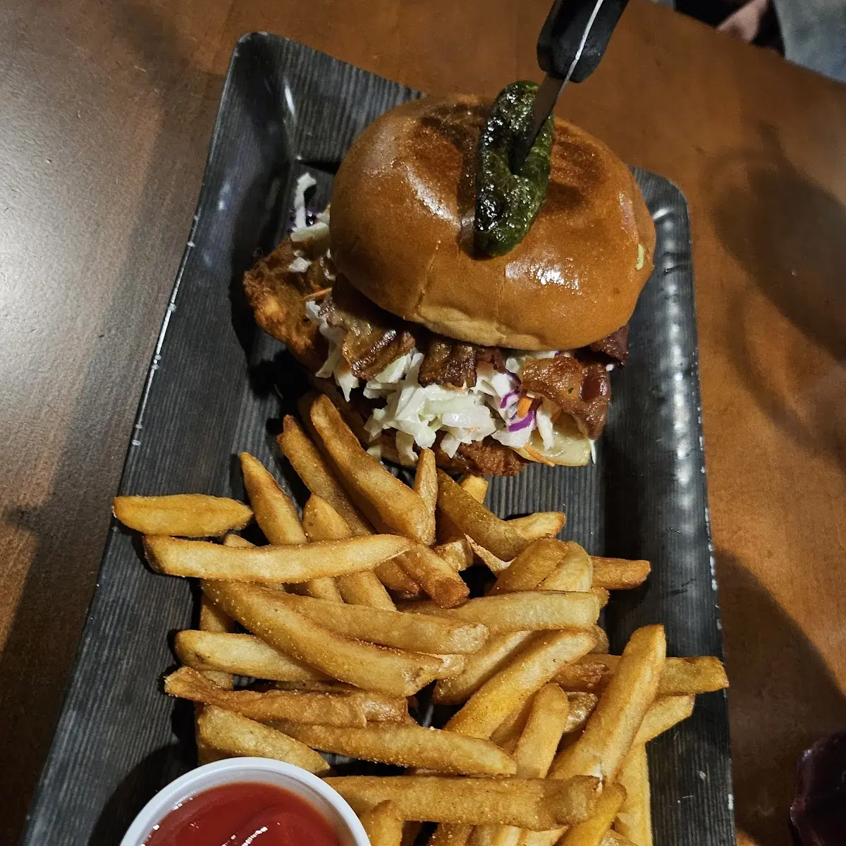 Smokey Scotch Ale Burger