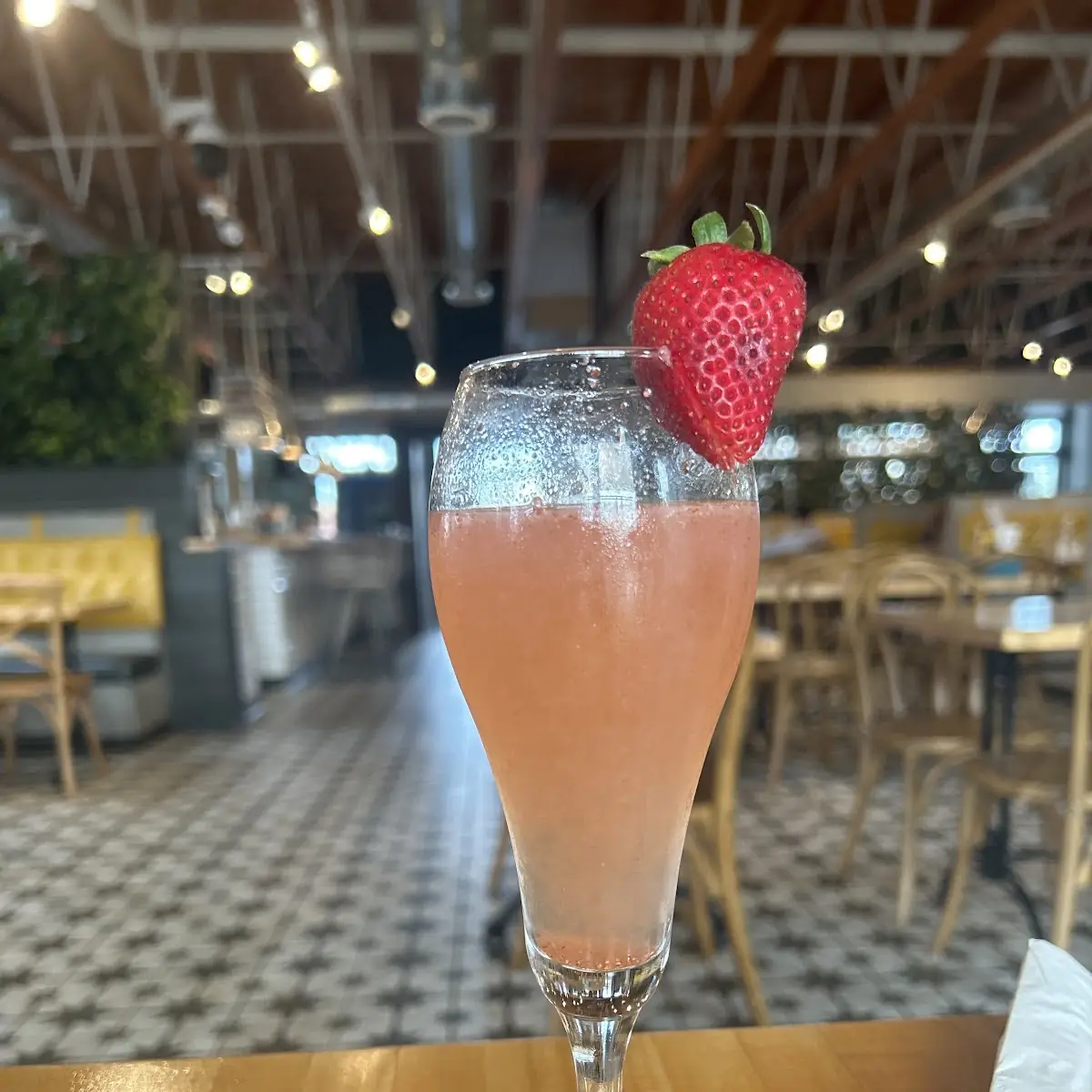 Strawberry Mimosa & Passion Fruit Cranberry Mimosa