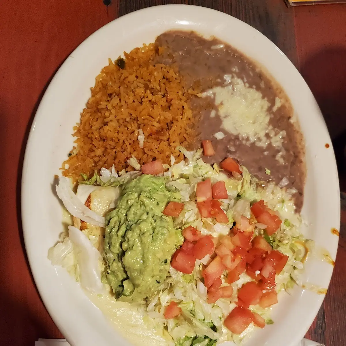 Enchilada Rice & Refried Beans