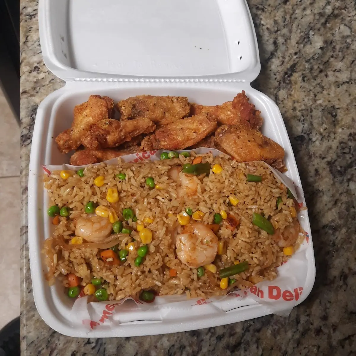 Fried Rice and Lemon Pepper Wings Combo
