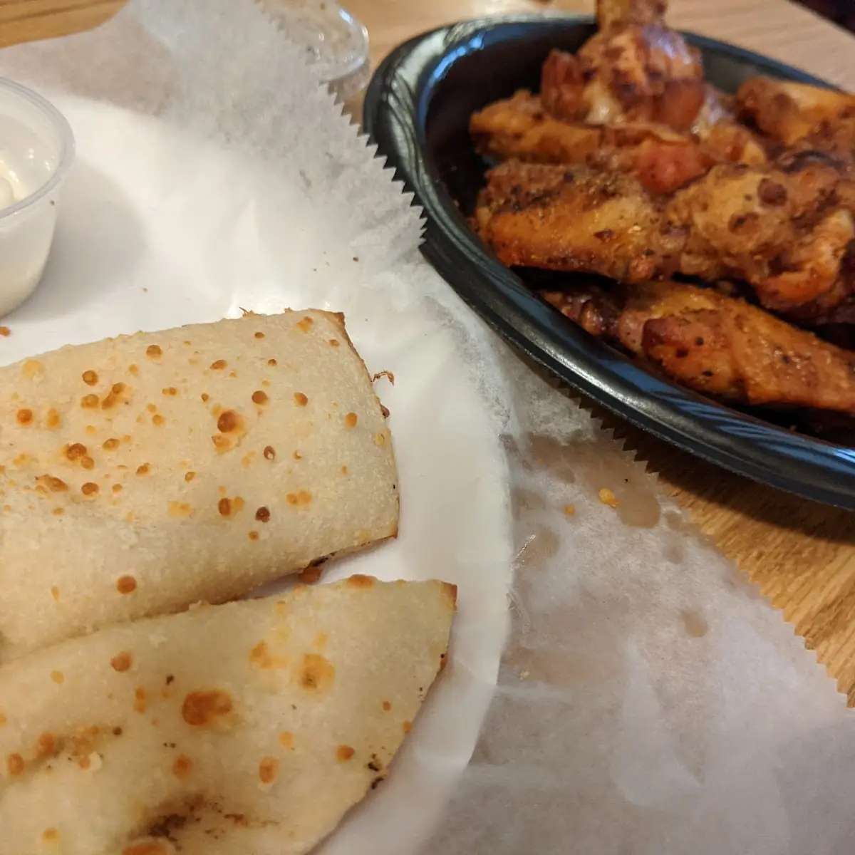 Bread Sticks and Lemon Pepper Wings