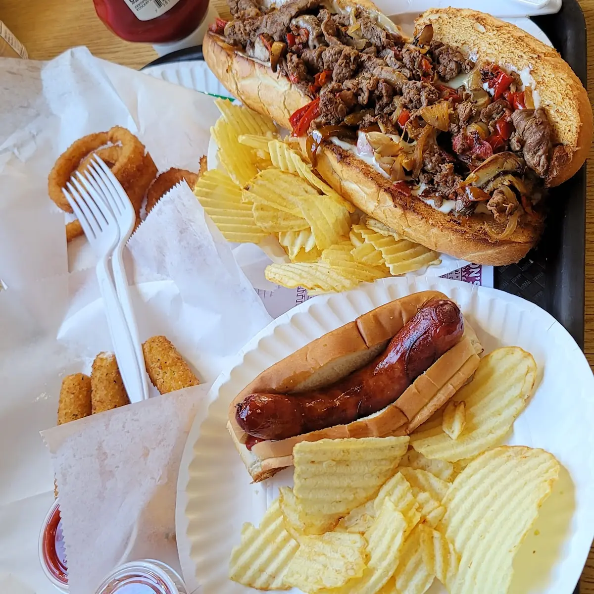 Steak and Cheese and Hot Dog