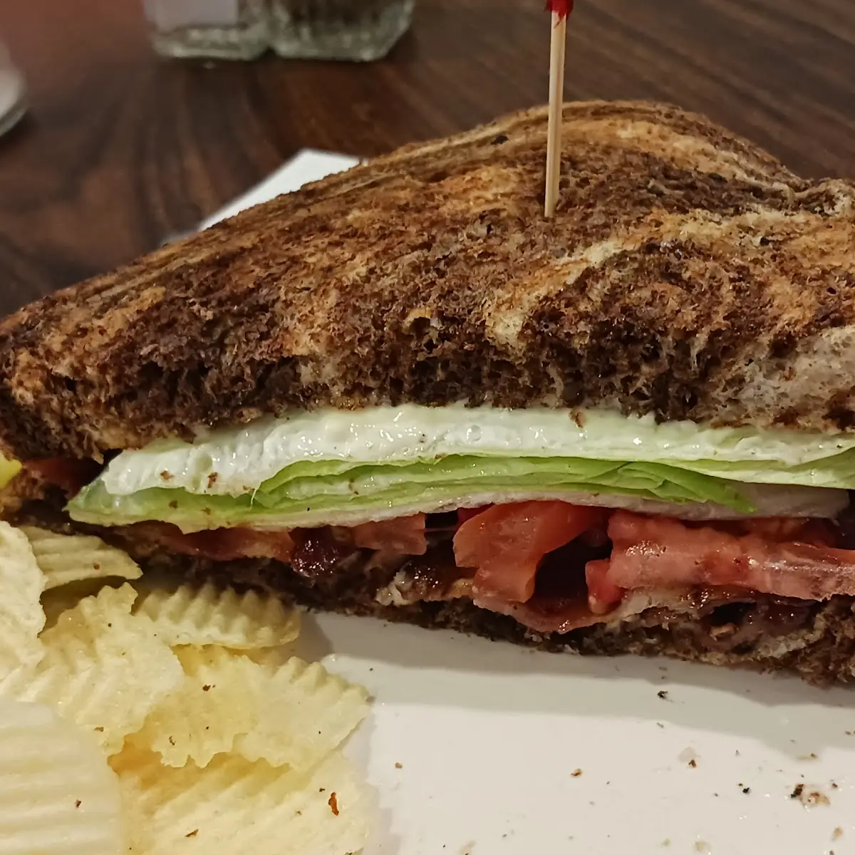 blt on Marble Rye