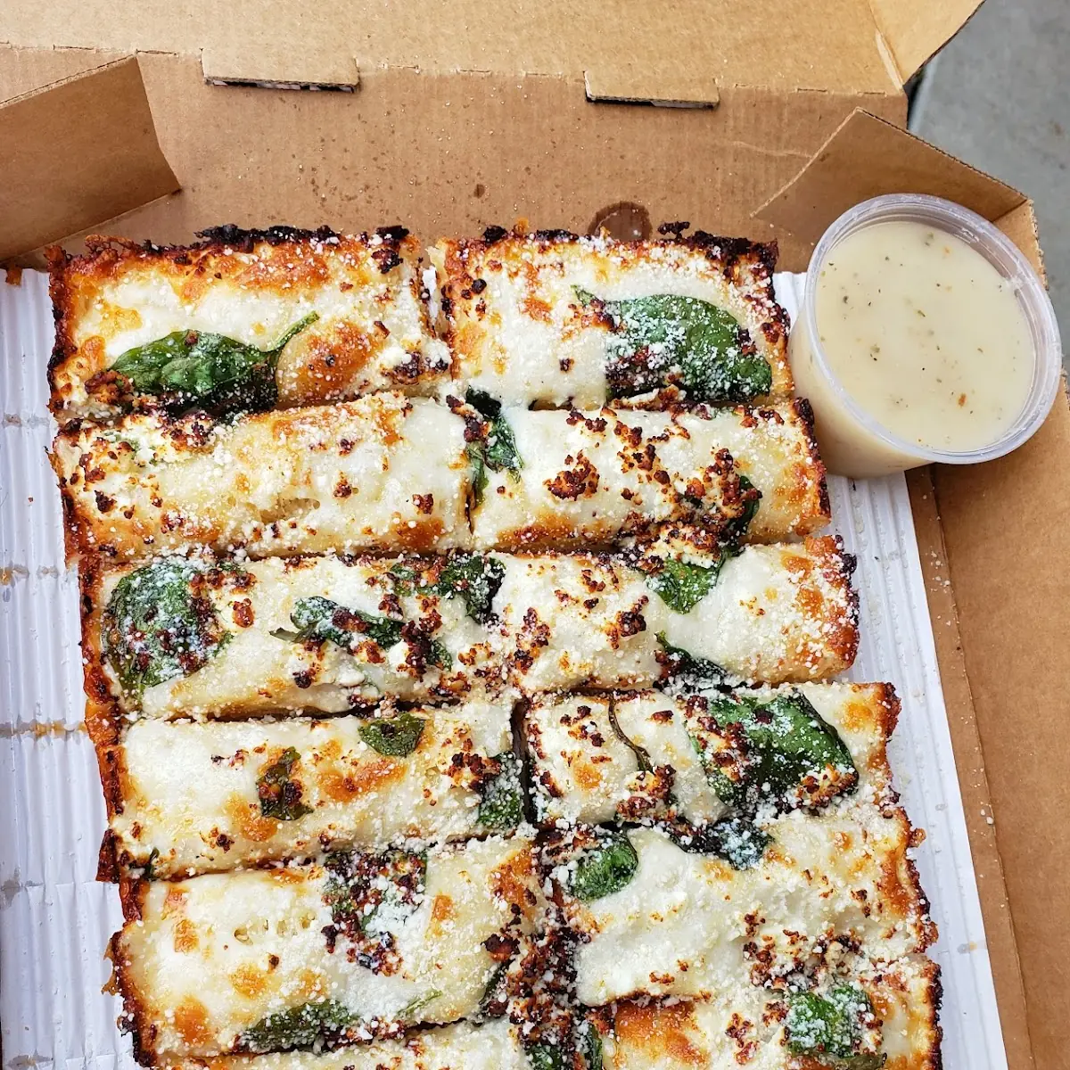 Spinach Feta Deep Dish Bread