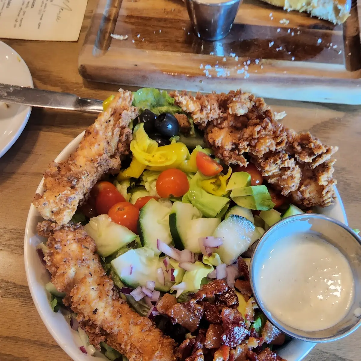Da Bomb Salad Add on Crispy Chicken