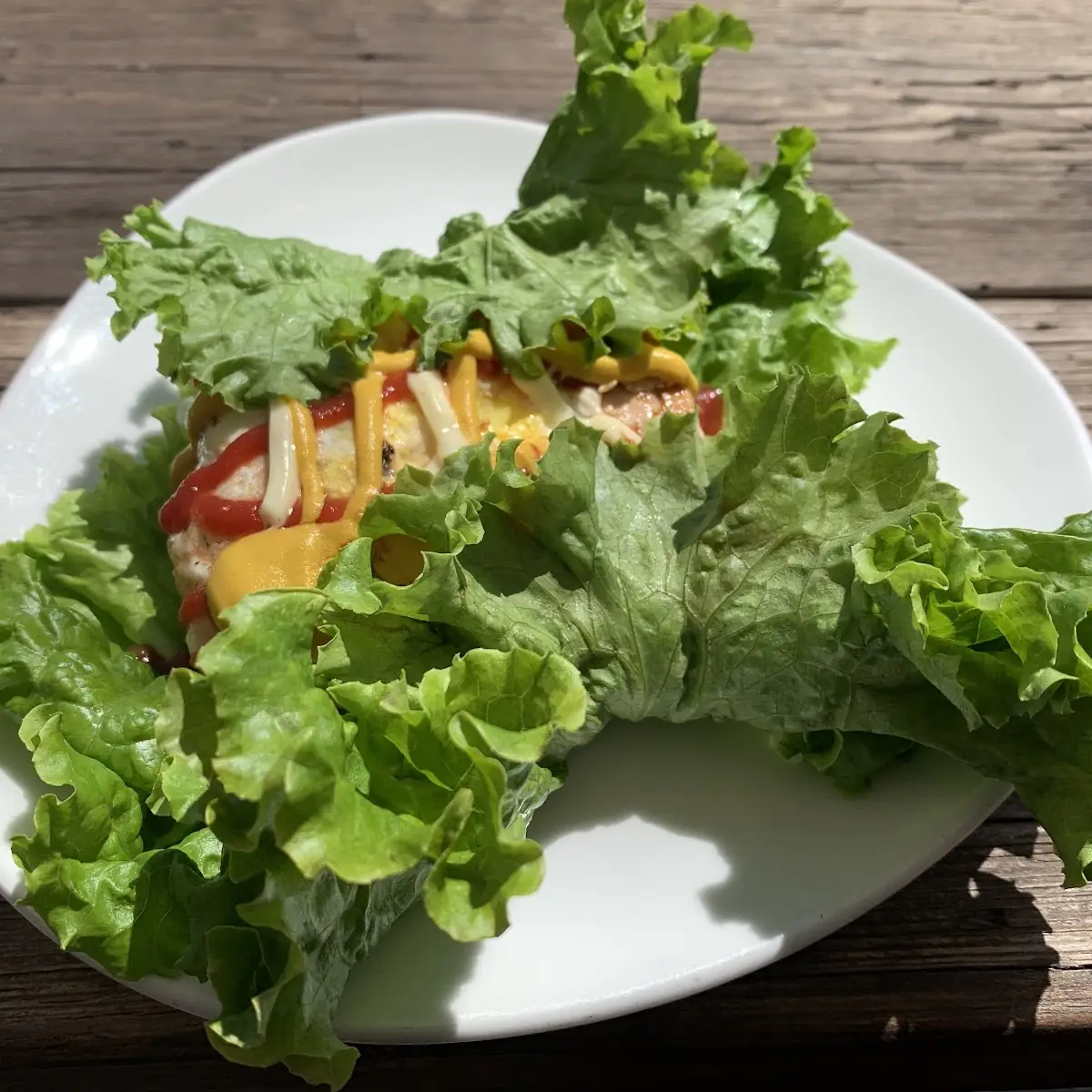 Turkey Burger on Lettuce Wrap