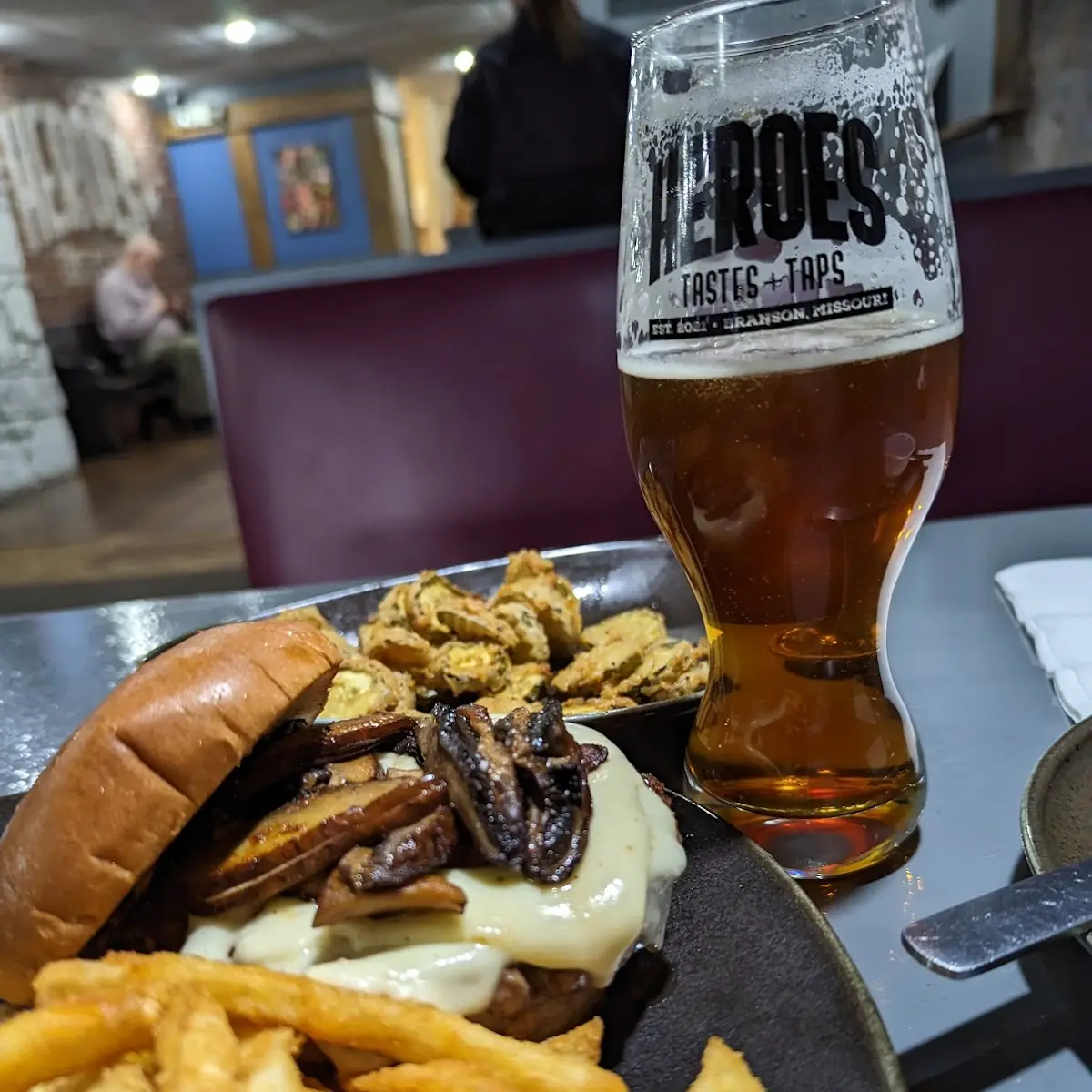 Mushroom Swiss Burger