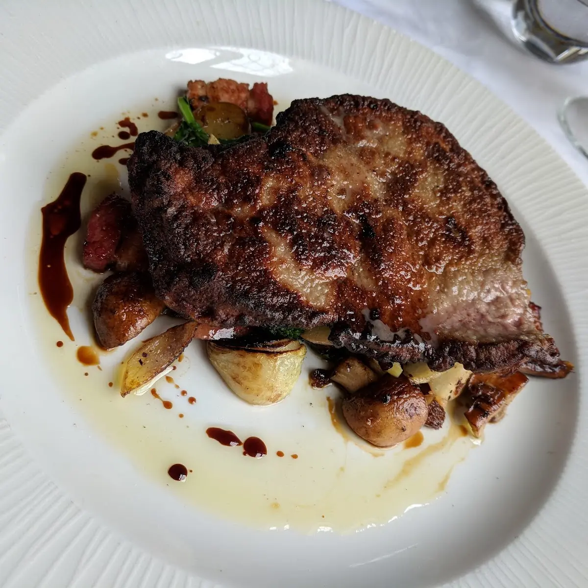 Duck Liver and Potates, River Mill Restaurant