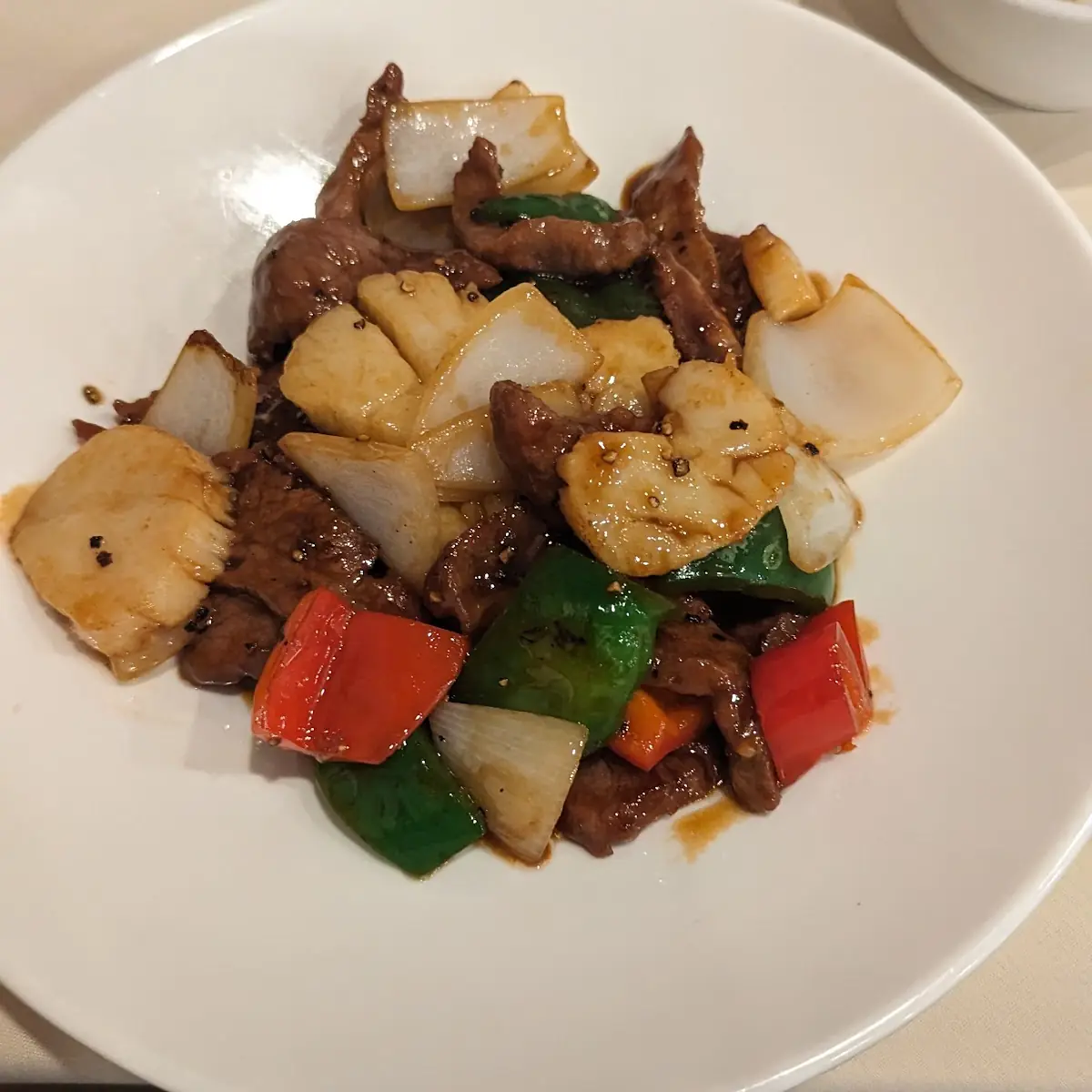 Beef & Scallops Black Pepper Sauce