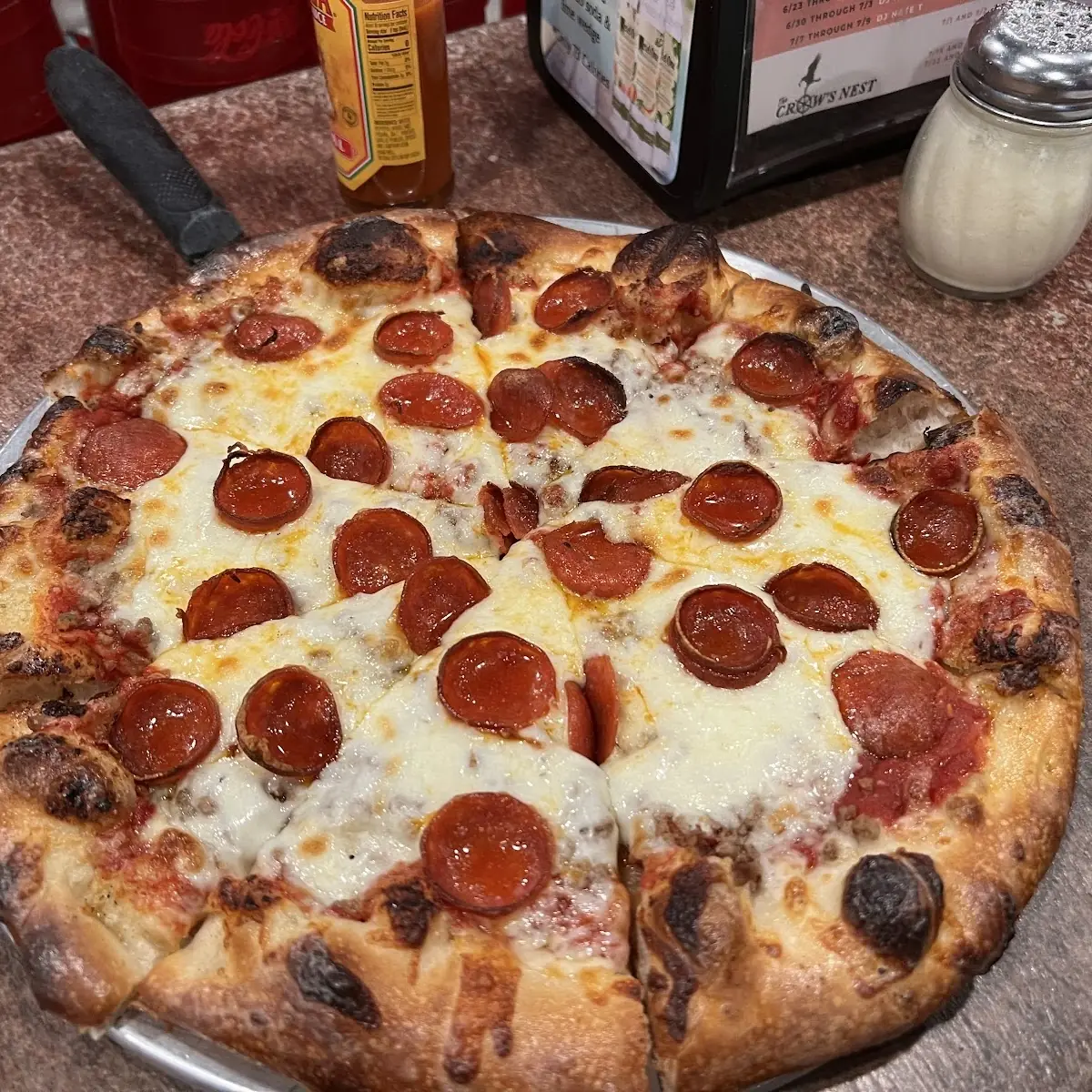 Pepperoni and Sausage Pizza