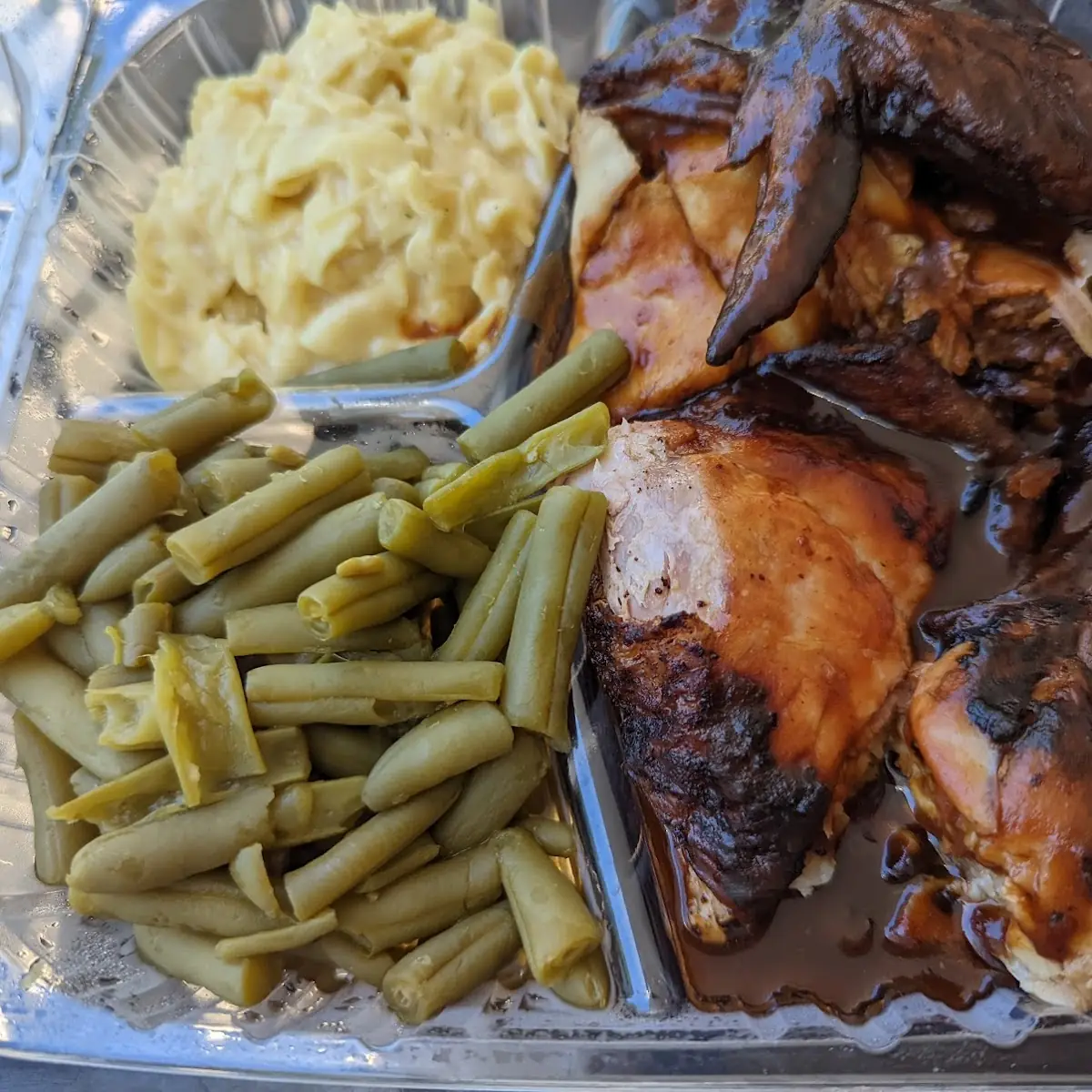 BBQ Chicken with Two Sides