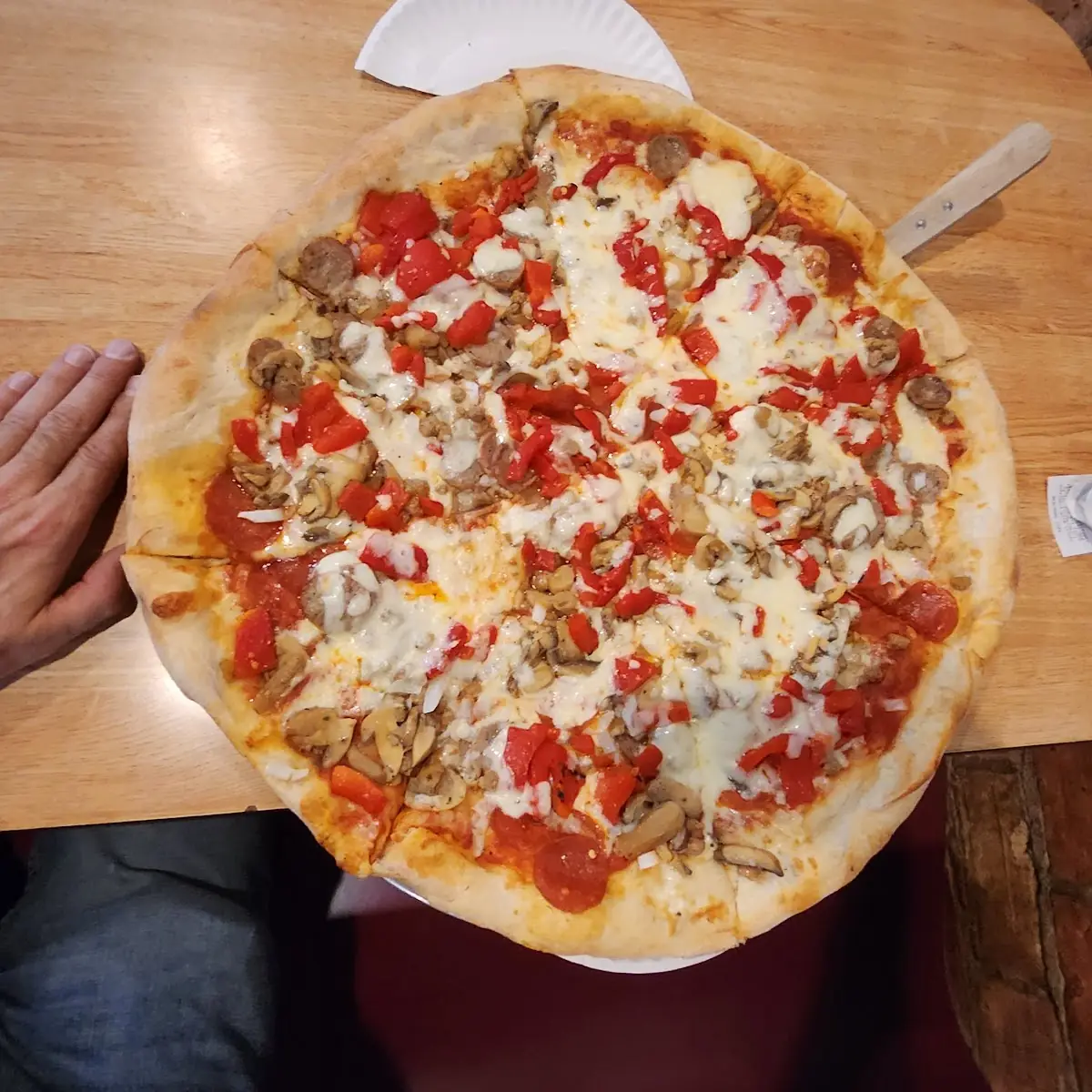 Neapolitan Special Pizza with Roasted Red Peppers