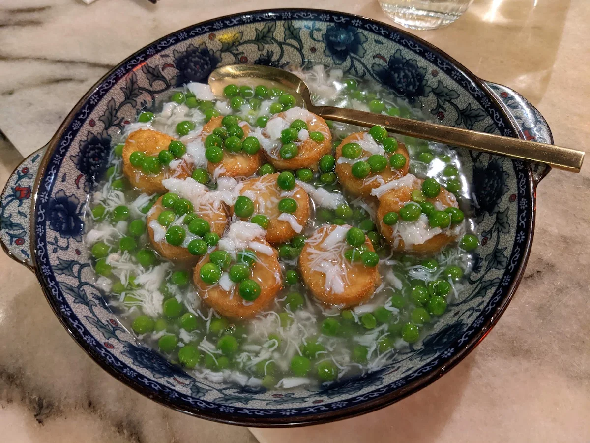 Fried Egg Tofu Crab Meat