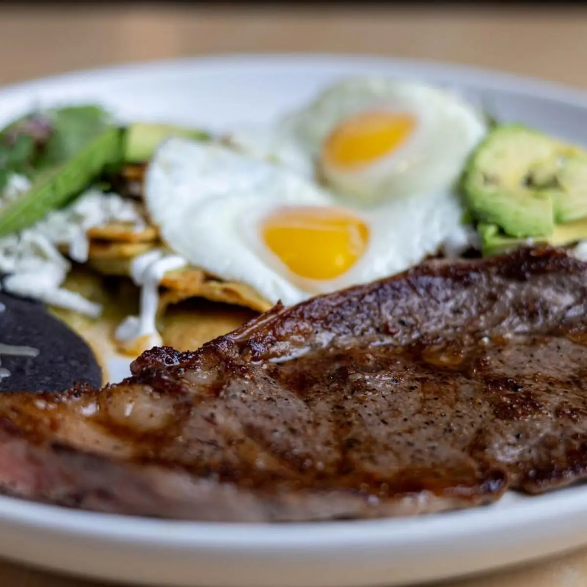 Chilaquiles Combo with Ribeye Steak