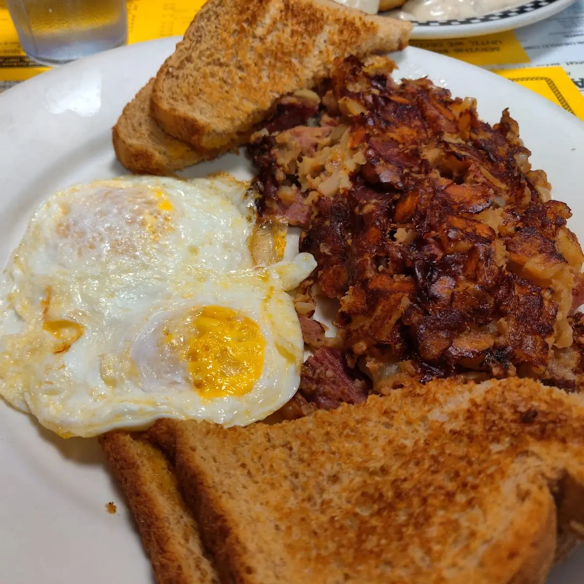 Corned Beef Hash with 2 Eggs