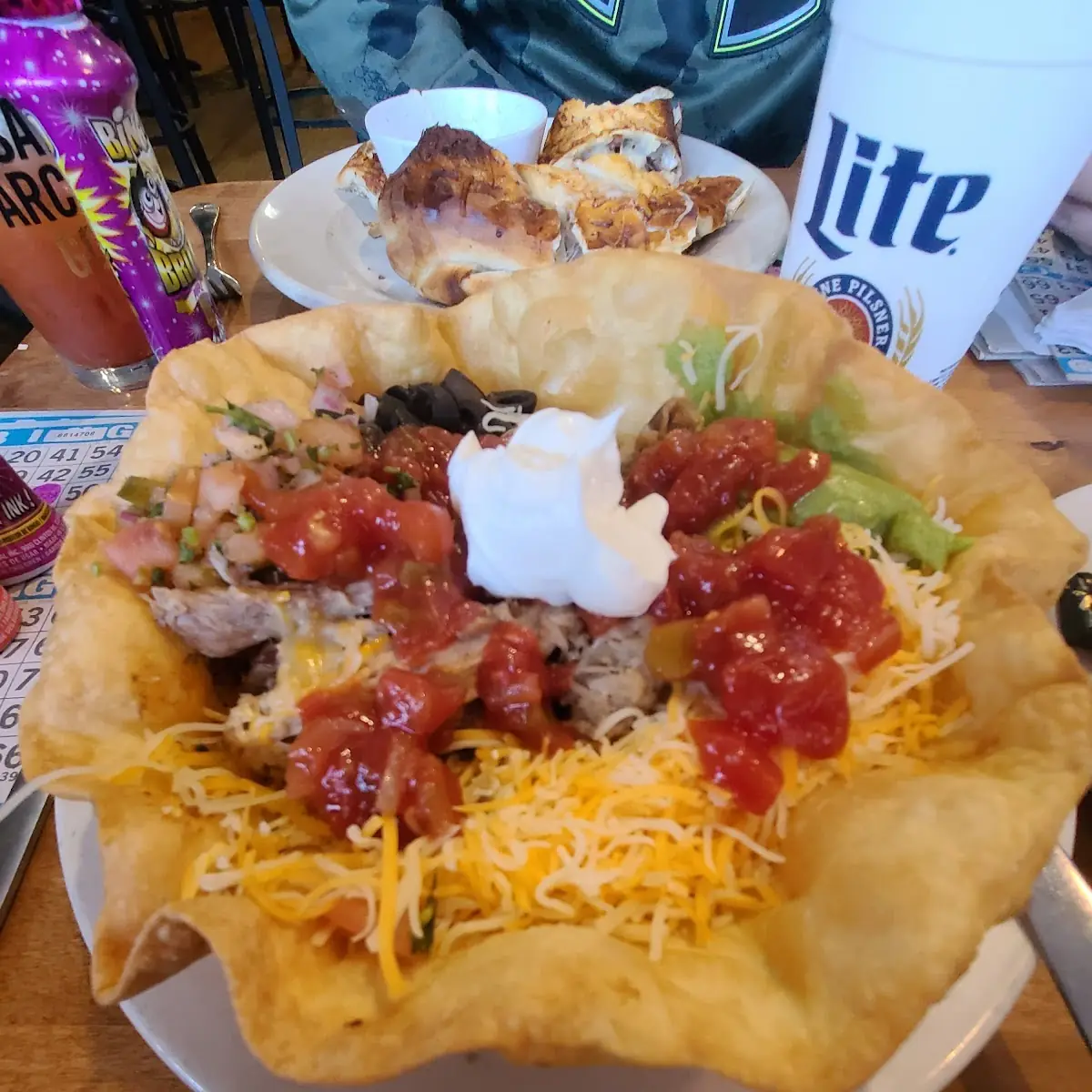 Taco Salad with Smoked Pulled Pork