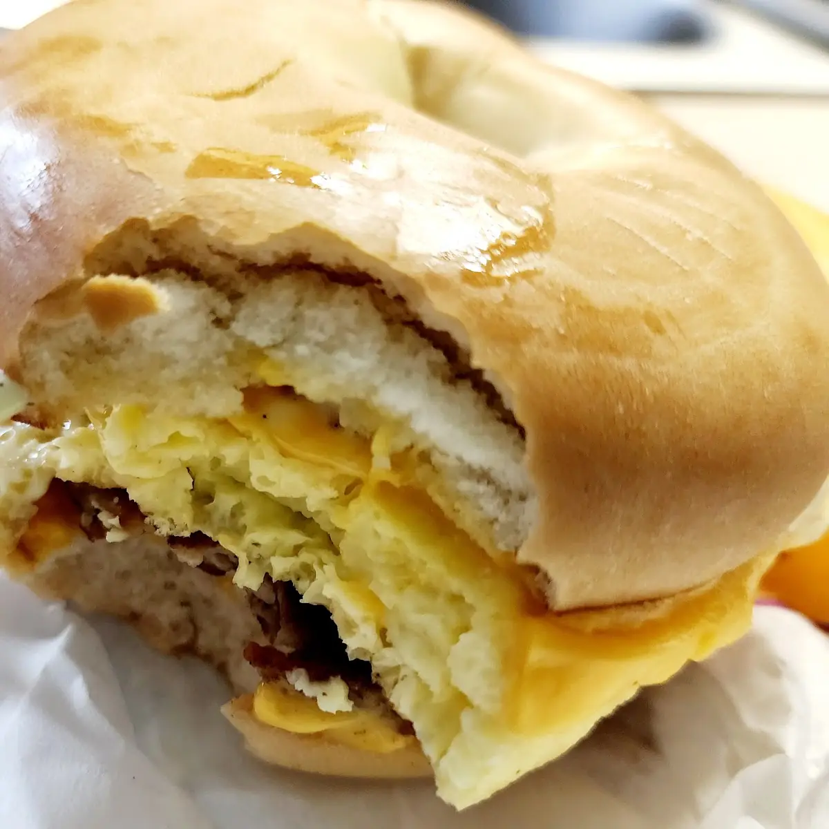 Sausage Egg Cheese Bagel