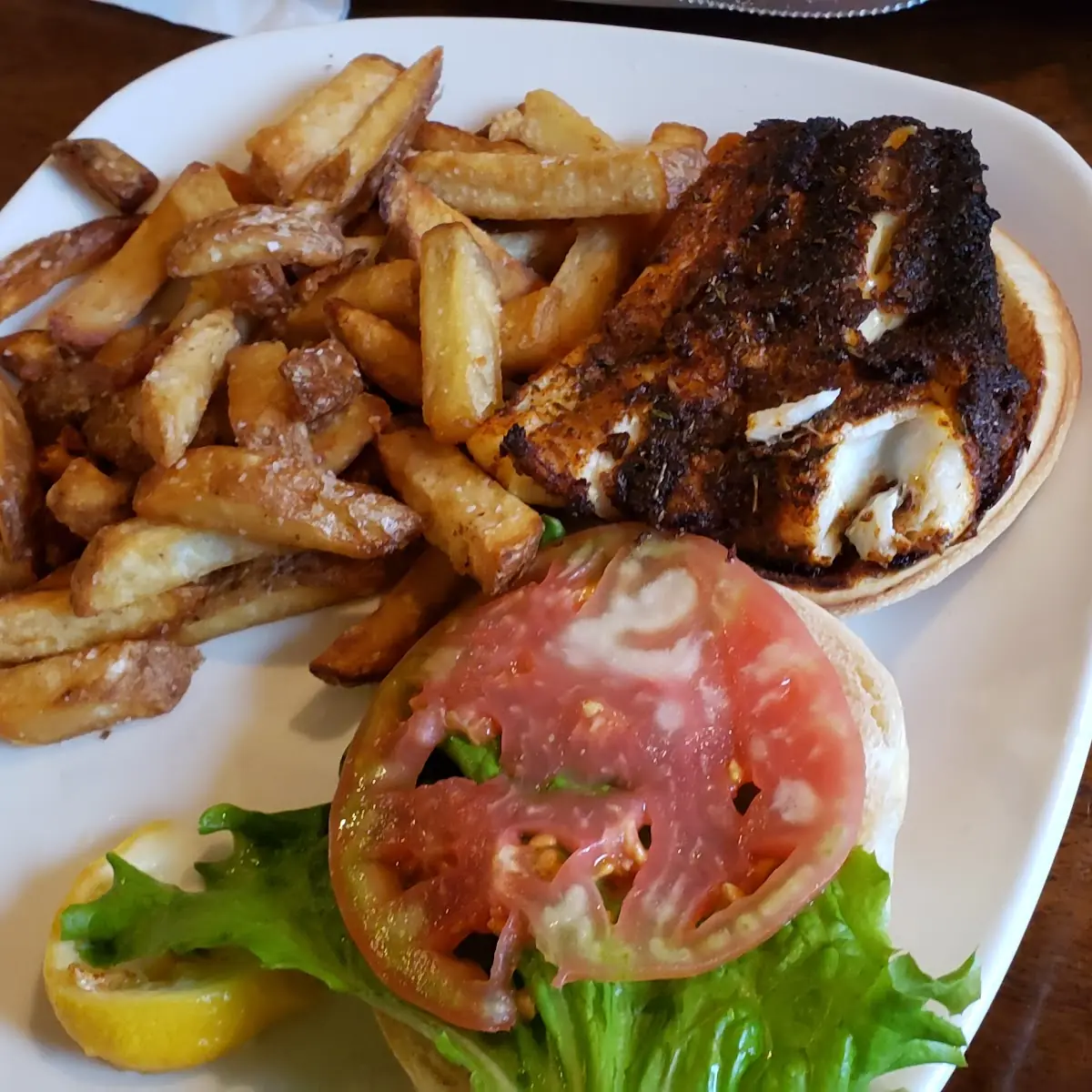 Blackened Haddock Sandwich