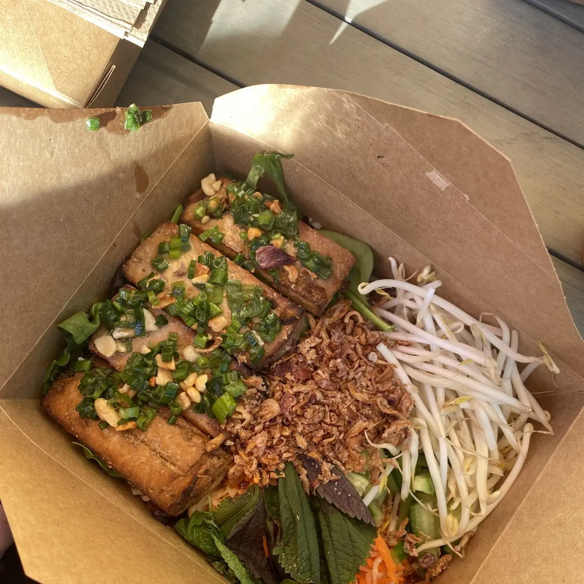 Vegan Tofu Bánh MÌ Sandwich Contains Nuts