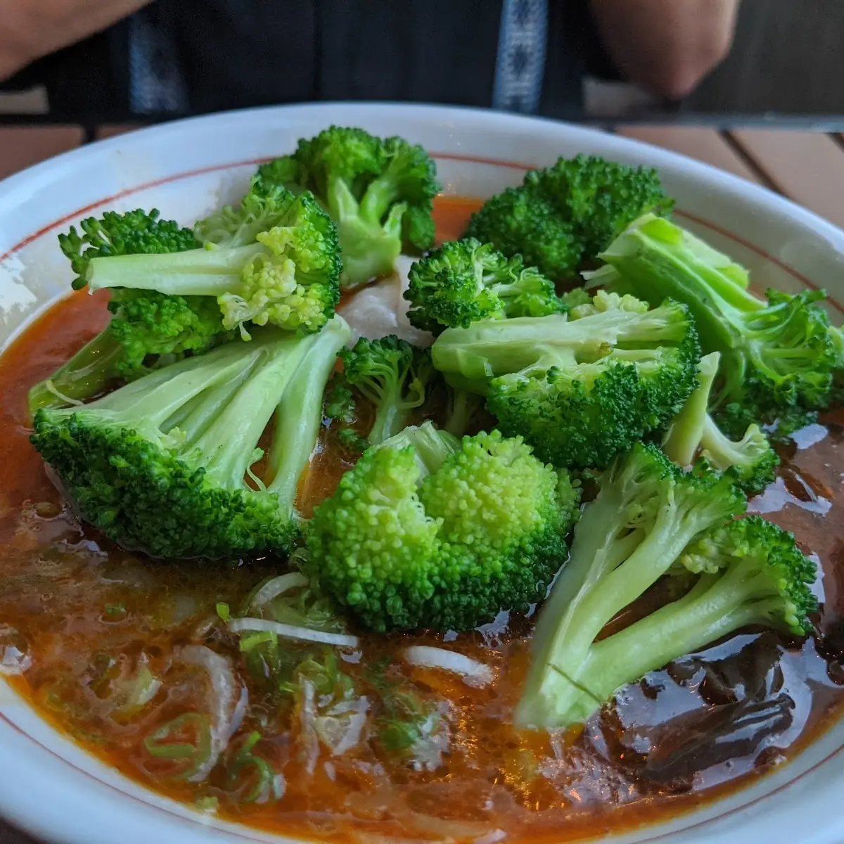 Shrimp Ramen with Broccoli with Garlic Sauce