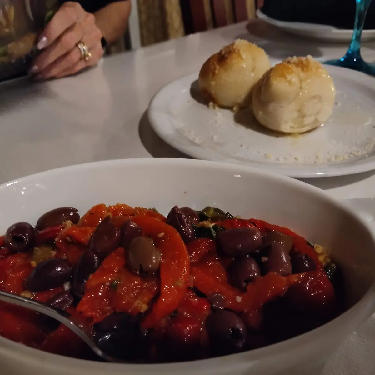 Roasted Red Peppers and Olive Salad