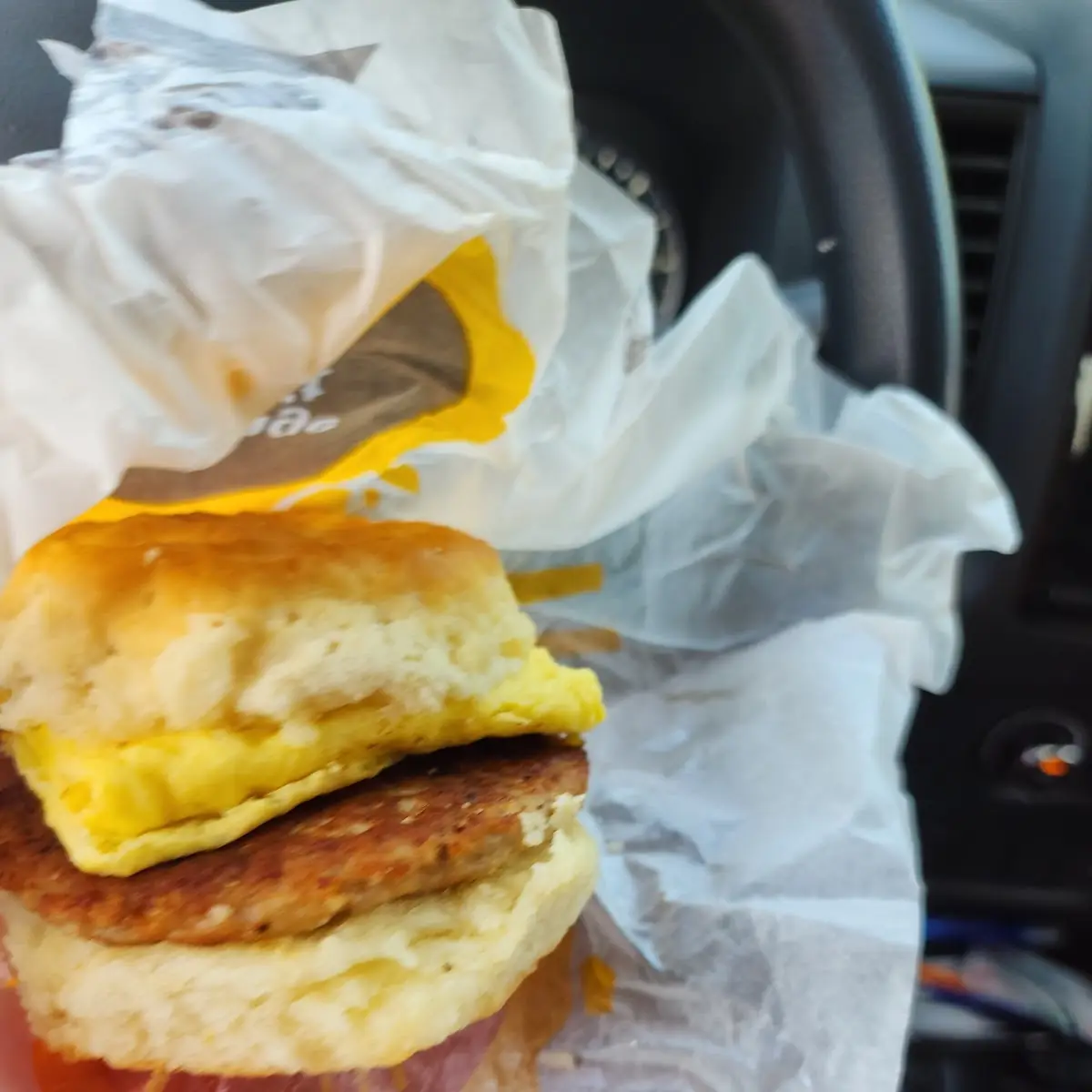 Sausage Egg and Cheese Biscuit