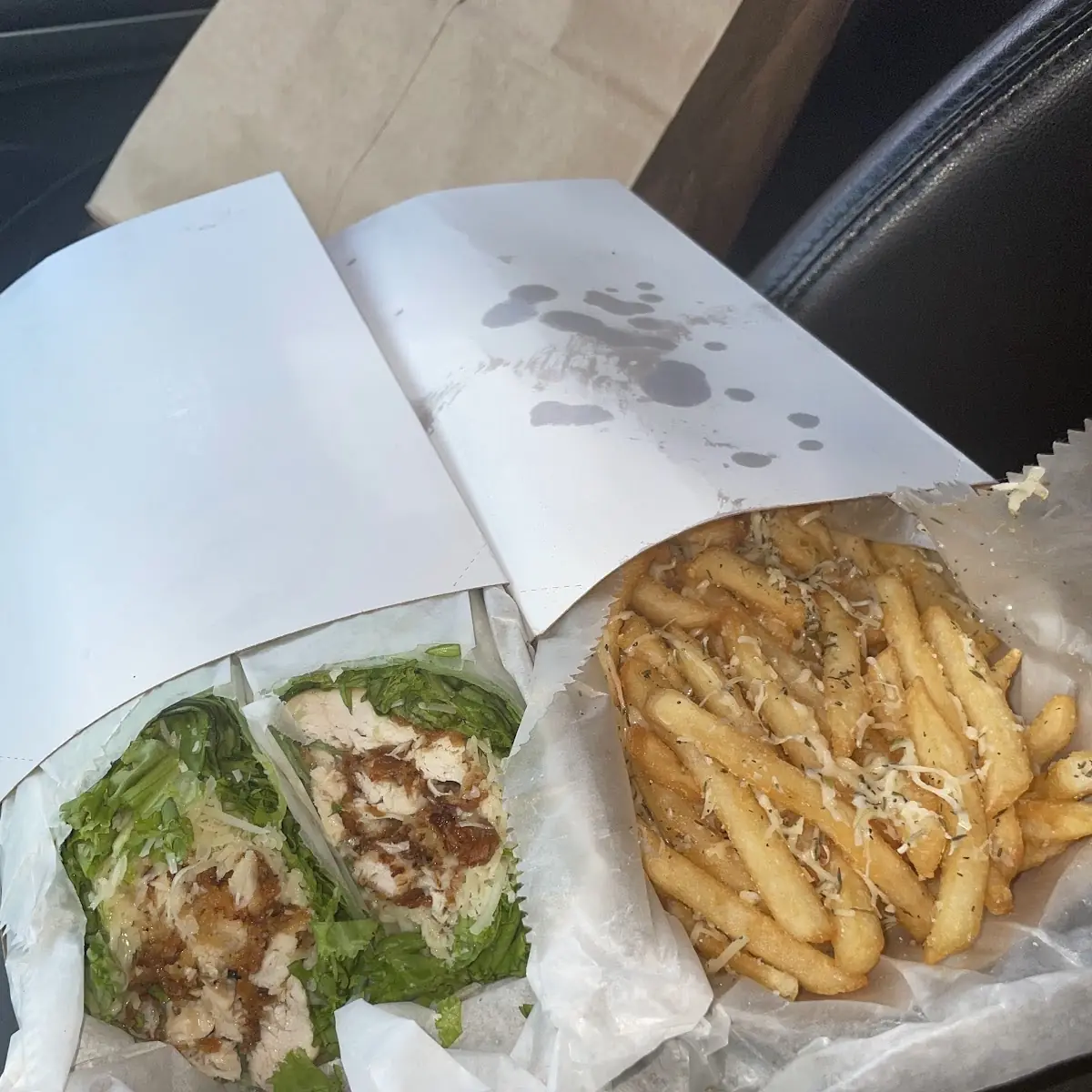 Fried Chicken Caesar Wrap