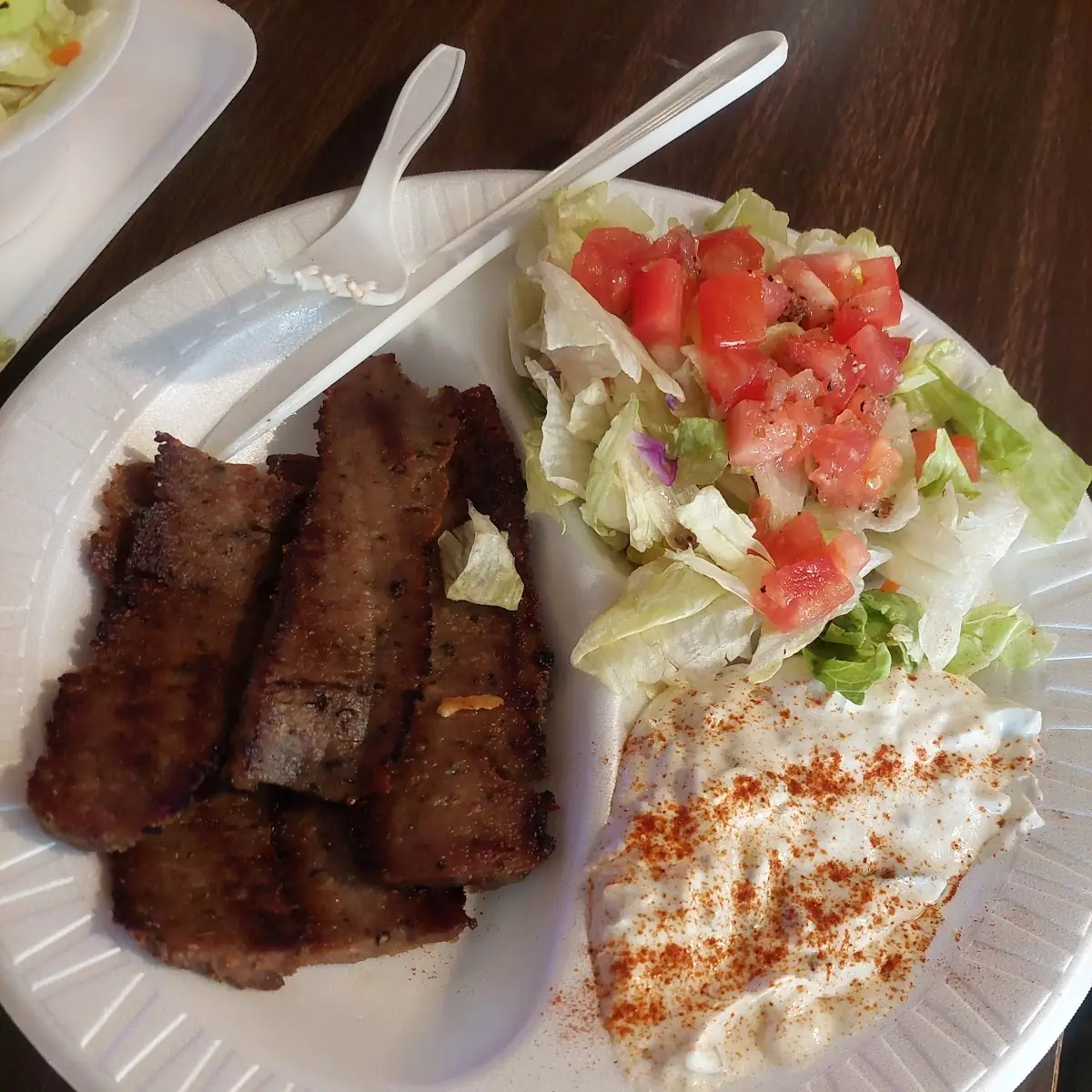 Gyro Platter with Extra Side Salad
