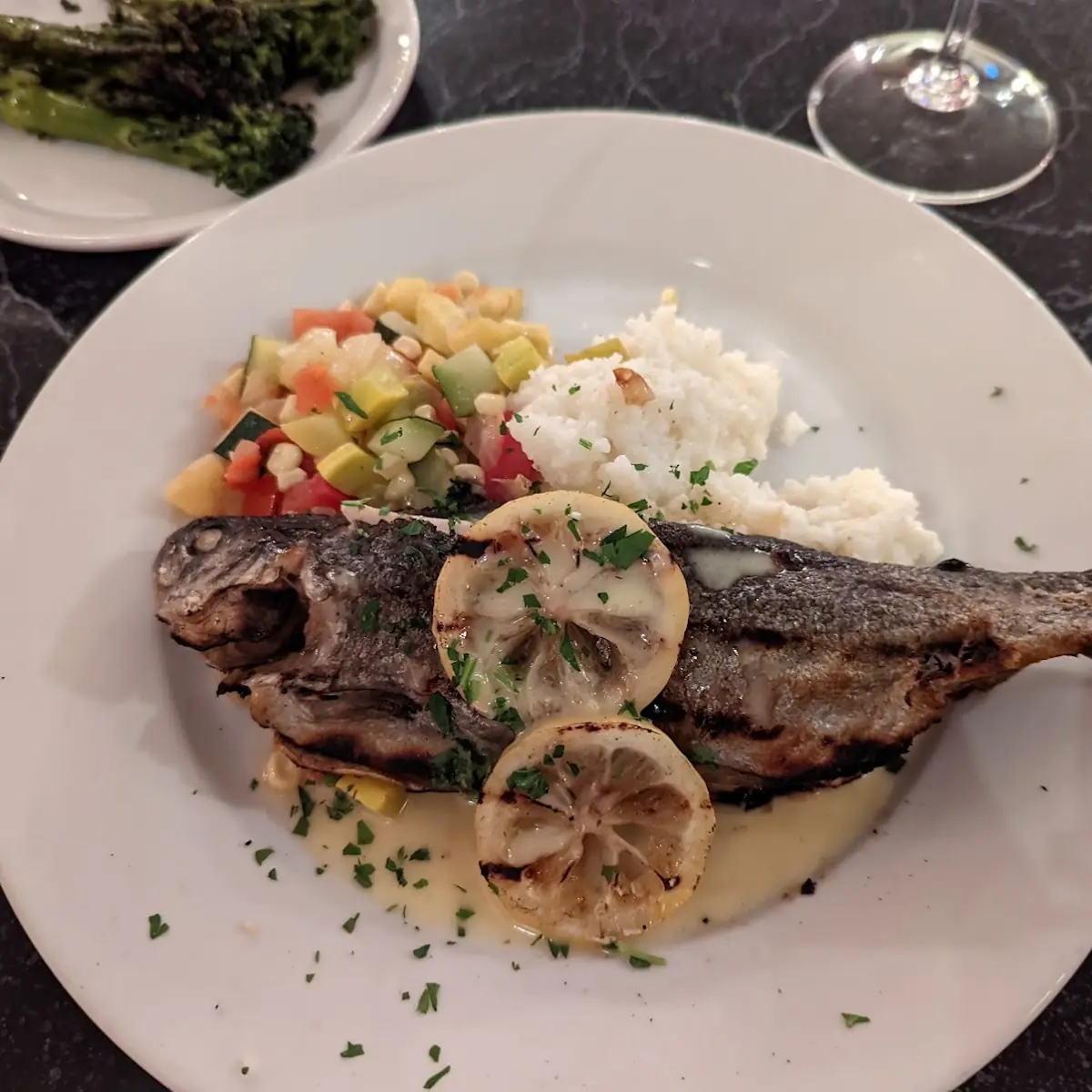 Grilled Sea Bass
