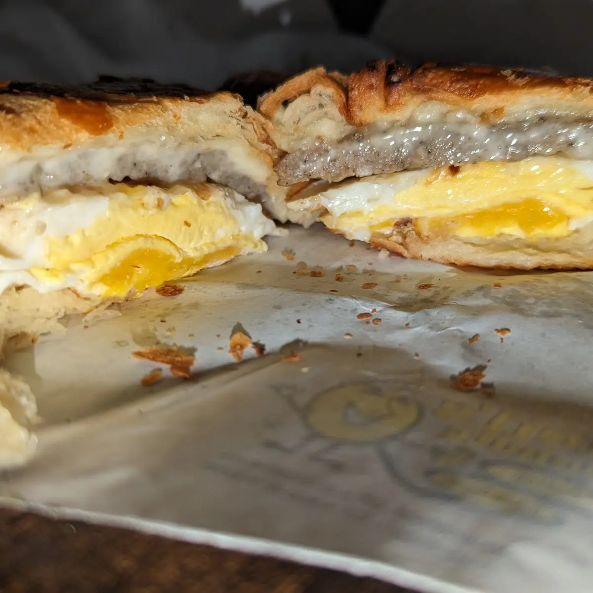Sausage Egg and Cheese Sandwich