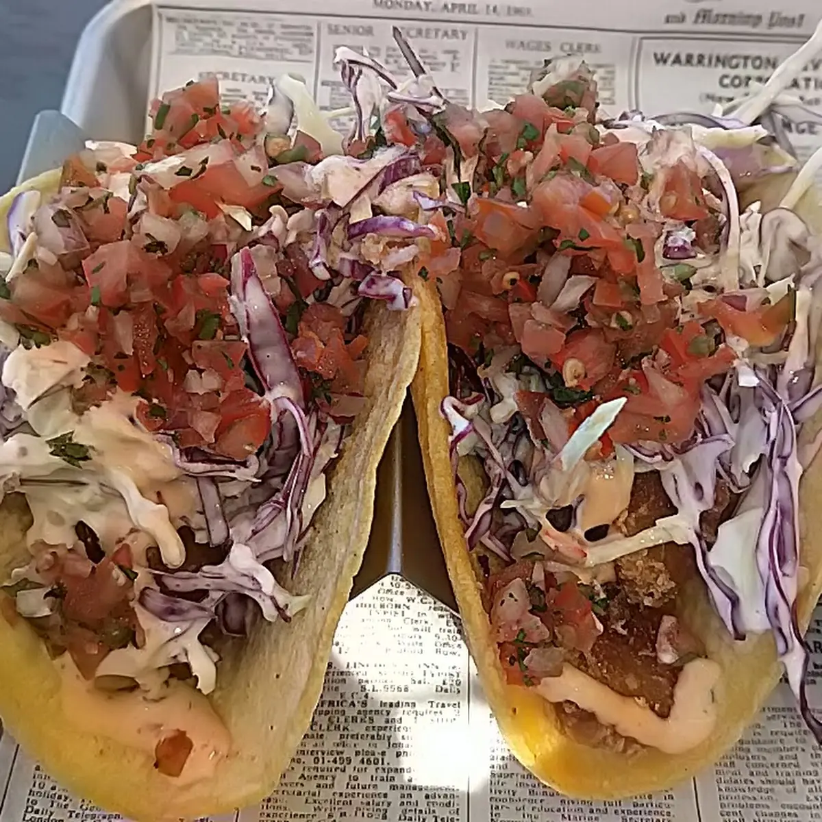 Fish Tacos Three Pieces