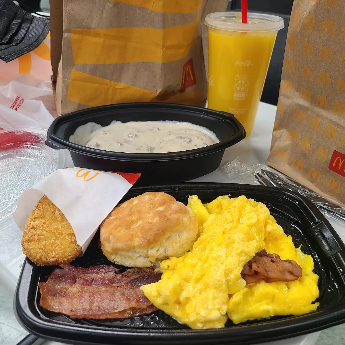 McDonald's Big Breakfast with Sausage Gravy & Biscuit