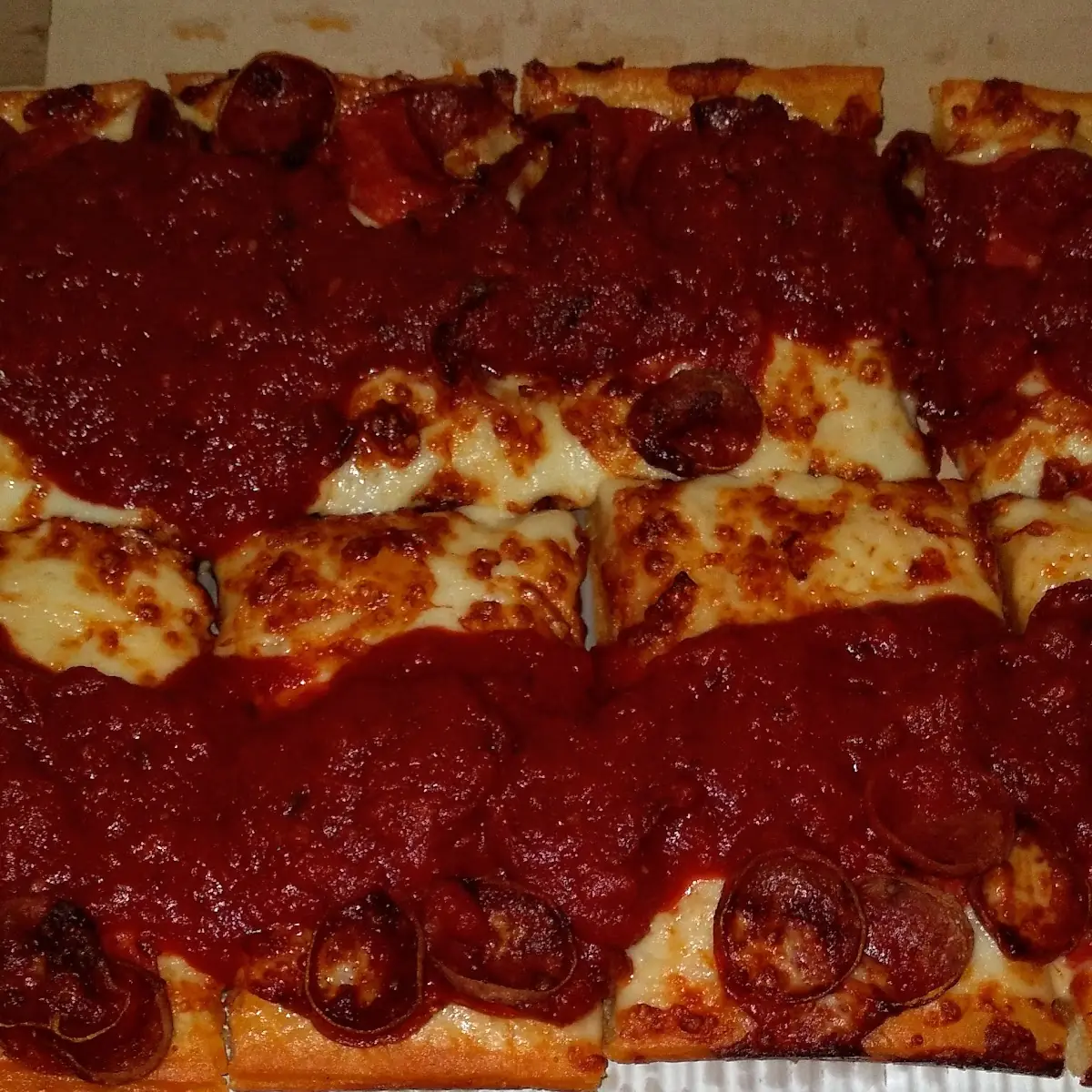 Detroit Style Pepperoni Pizza