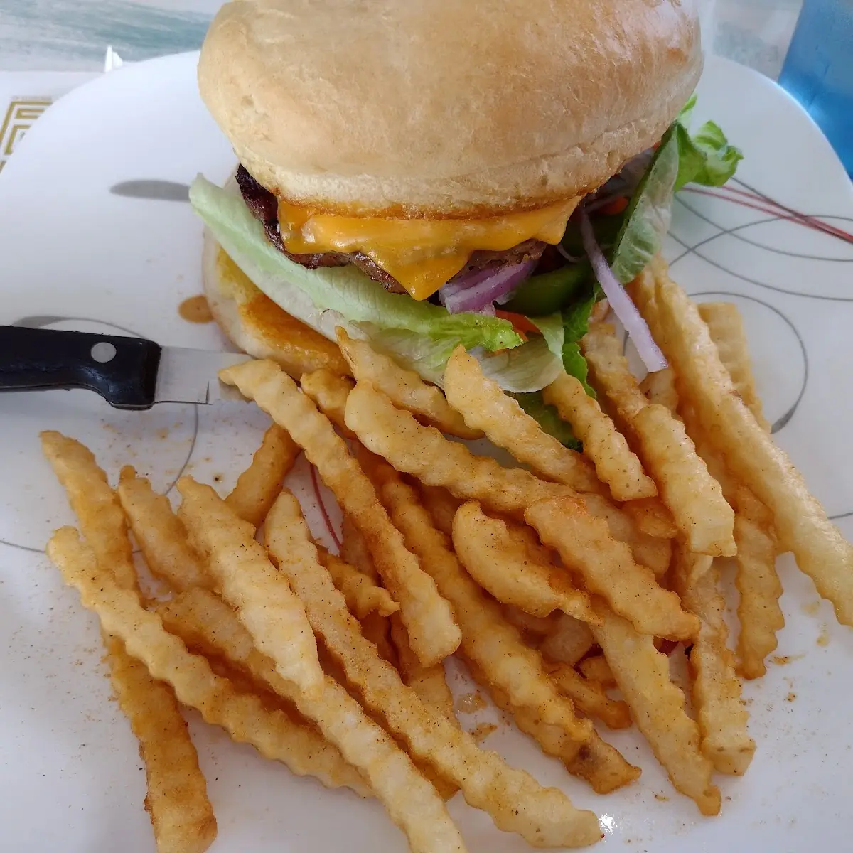 Burger and Fries