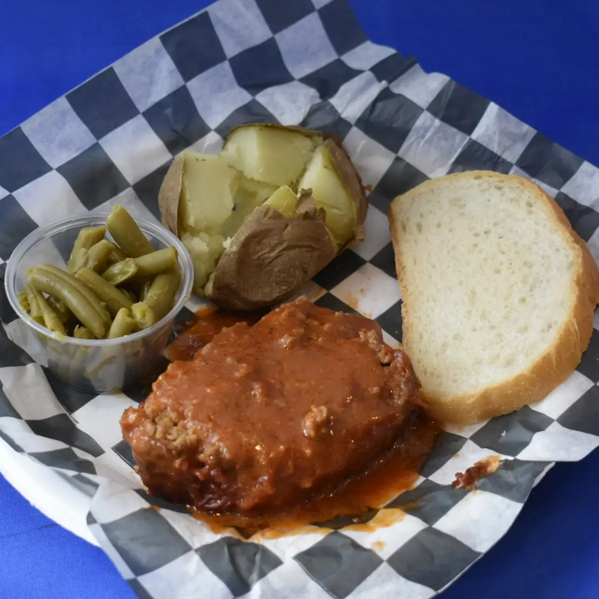 Meatloaf and Baked Potato
