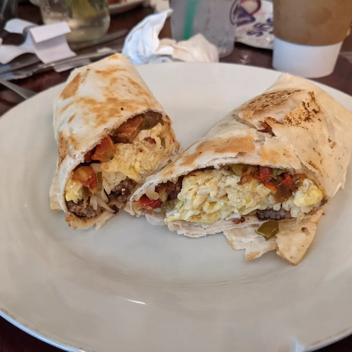 Farmer's Glory Breakfast Burrito with Sausage