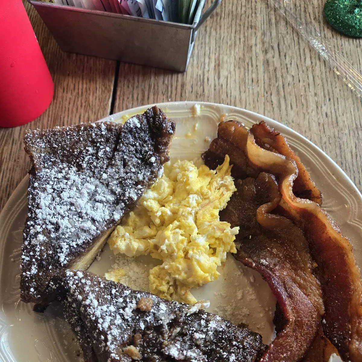 Traditional French Toast with Eggs N Bacon